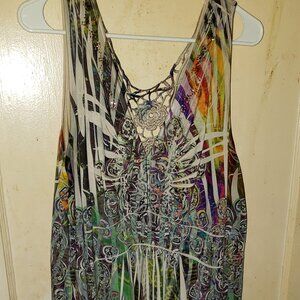 Cato Woman 22/24 Midi Poly Spandex Sleeveless Dress